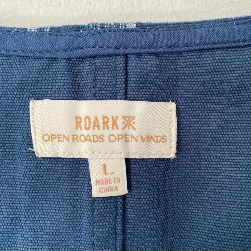 Roark Open Roads Open Mind Teal Dark Blue Jumpsuit size large